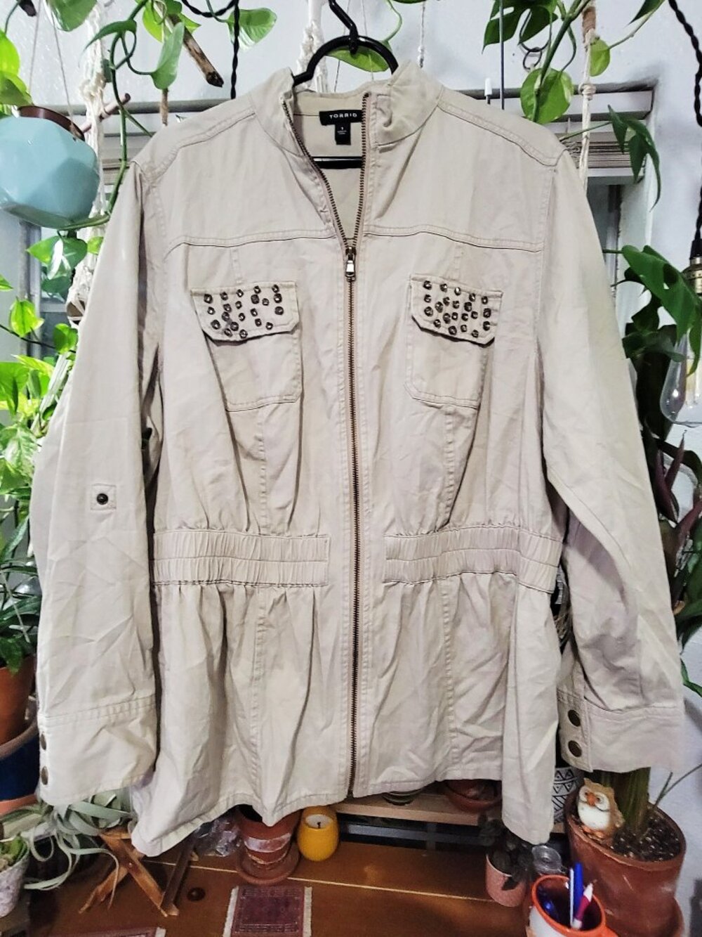 Plus Size Torrid Khaki Jacket